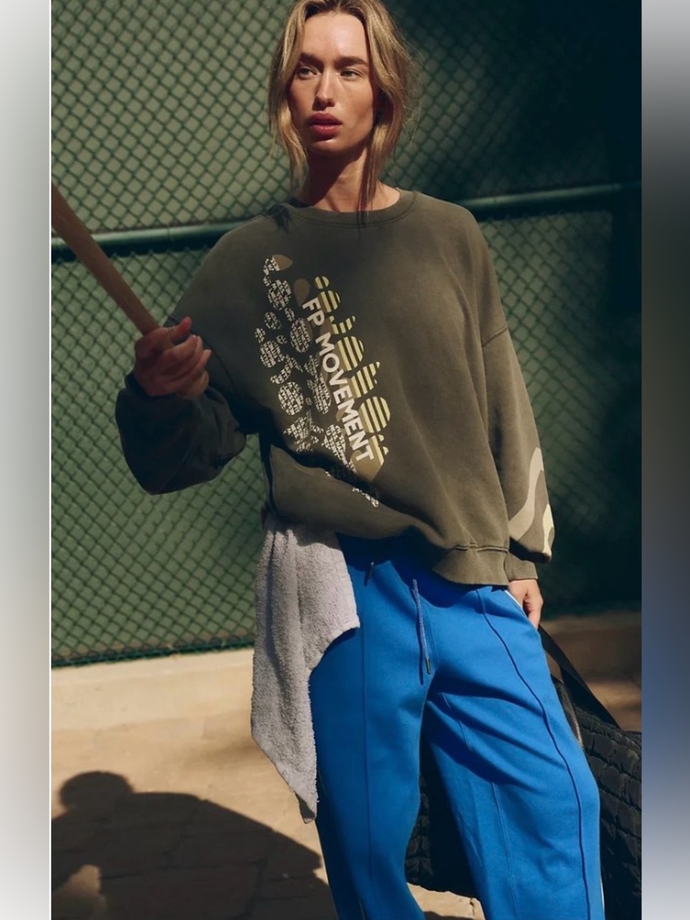 FREE PEOPLE x Movement All Star Buti Logo Pullover: Ash Sport size medium